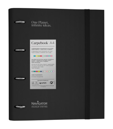 CARPEBOOK NAVIGATOR FORR. A4 NEGRO