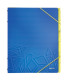 CARP.CLASIF.LEITZ A4 PP 6 SEP.AZUL