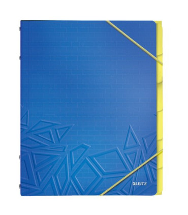 CARP.CLASIF.LEITZ A4 PP 6 SEP.AZUL