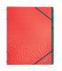 CARP.CLASIF.LEITZ A4 PP 6 SEP.ROJO
