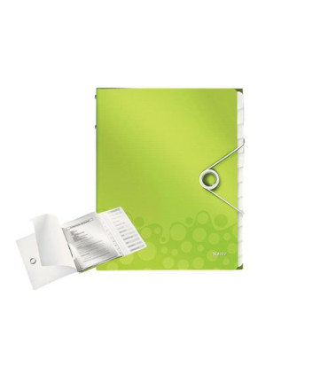 CARP.CLASIF.LEITZ WOW A4 PP 12 SEP.VERDE