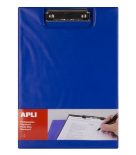 CARP.PINZA PORTABLOCS APLI PP A4 AZUL