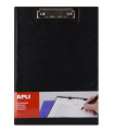 CARP.PINZA PORTABLOCS APLI PP A4 NEGRO