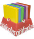 CARPETA Fº 4 ANILLAS 6 COLORES PVC EX 12