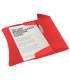 CARP.GOMAS y 3 SOLAPAS LEITZ PP A4 ROJO