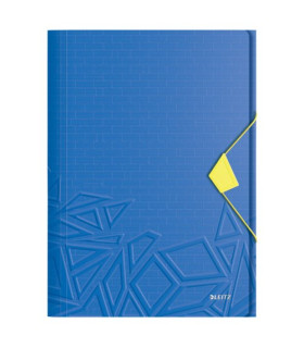 CARPETA SOLAP.LEITZ URBAN CHIC PP A4 AZU