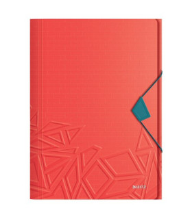 CARPETA SOLAP.LEITZ URBAN CHIC PP A4 ROJ