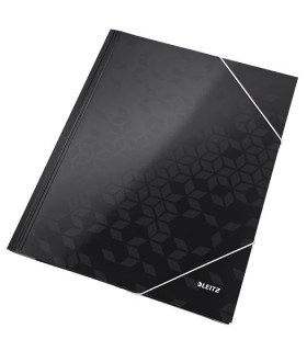 CARPETA SOLAP.LEITZ WOW CART. A4 NEGRO
