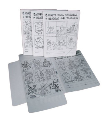CARPETA SOLAPAS MARIOLA Fº COLOREAR E.20