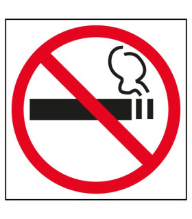CARTEL ADHESIVO APLI 114X114 PROHIBIDO F