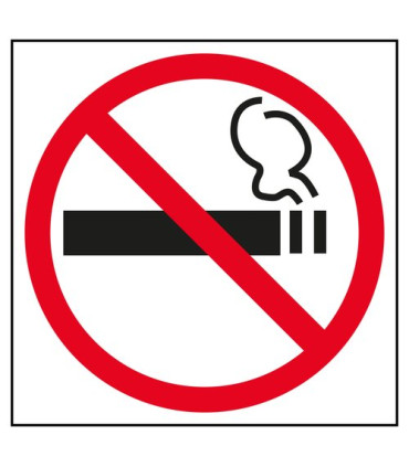 CARTEL ADHESIVO APLI 114X114 PROHIBIDO F
