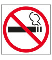 CARTEL ADHESIVO APLI 114X114 PROHIBIDO F