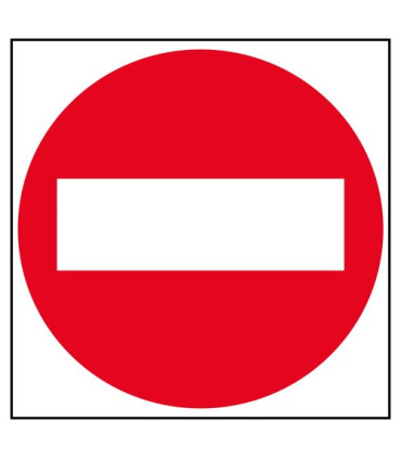 CARTEL ADHESIVO APLI 114X114 PROHIBIDO P