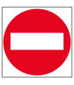 CARTEL ADHESIVO APLI 114X114 PROHIBIDO P