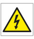 CARTEL ADHESIVO APLI 114X114 RIESGO ELEC