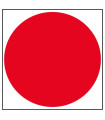 CARTEL ADHESIVO APLI 144X144 PUNTO ROJO
