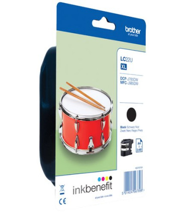 CART.IJ. BROTHER LC22UBK NEGRO