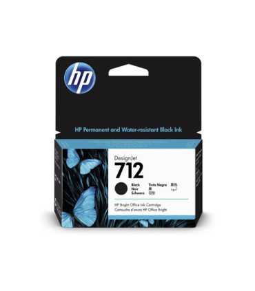 CART.IJ.HP 3ED70A Nº712 NEGRO 38 ML