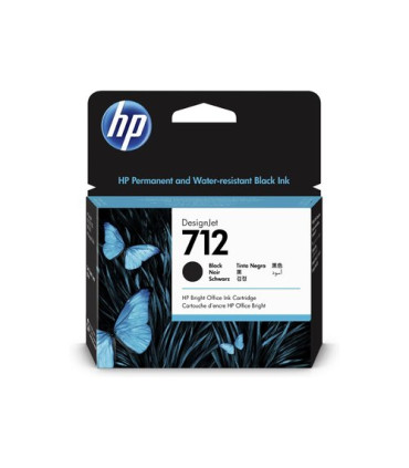 CART.IJ.HP 3ED71A Nº712XL NEGRO 80 ML