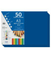 CARTULINA A3 DOHE 180g AZUL ZAFIRO P/50