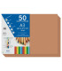 CARTULINA A3 DOHE 180g MARRON P/50