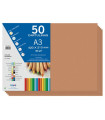 CARTULINA A3 DOHE 180g MARRON P/50