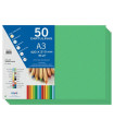 CARTULINA A3 DOHE 180g VERDE MIÑO P/50