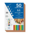 CARTULINA A4 DOHE 180g MARRON P/50