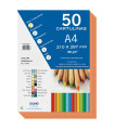 CARTULINA A4 DOHE 180g NARANJA P/50