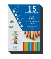 CARTULINA A4 DOHE 180g NEGRO P/15