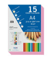 CARTULINA A4 DOHE 180g ROSA CARMESI P/15