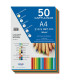 CARTULINA A4 DOHE 180g SURTIDO P/50