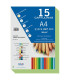 CARTULINA A4 DOHE 180g VERDE MONDEG P/15