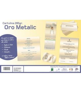 CARTULINA METAL.32x45 YOSAN ORO BRILLO