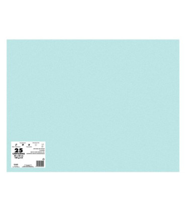 CARTULINA 50x65 DOHE 180g AZUL SAD P/25