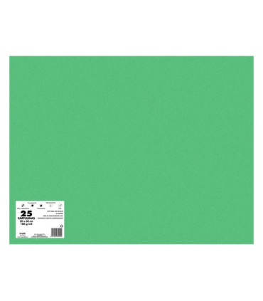 CARTULINA 50x65 DOHE 180g VERDE MI P/25