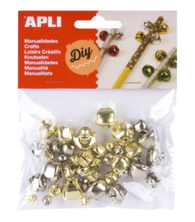 CASCABELES APLI ORO/PLATA B/40