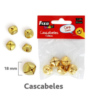 CASCABELES FIXO ORO 18mm B/5
