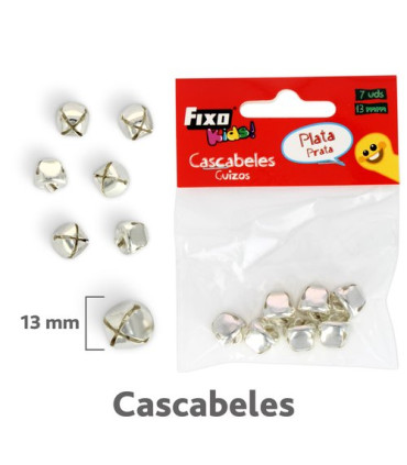 CASCABELES FIXO PLATA 13mm B/7