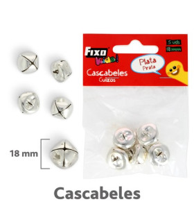 CASCABELES FIXO PLATA 18mm B/5