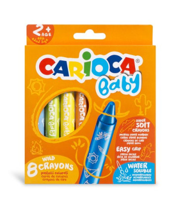 CERAS COLOR CARIOCA BABY CAJA DE 8