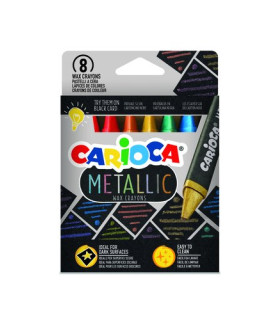 CERAS COLOR CARIOCA METALLIC MAXI TR.C/8