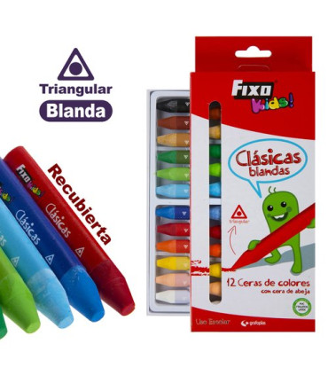 CERAS FIXO KIDS BLANDA CAJA 12