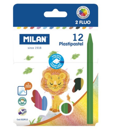 CERAS MILAN PLASTIPASTEL RED. C/12