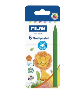 CERAS MILAN PLASTIPASTEL RED. C/6
