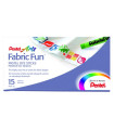 CERAS PENTEL TEXTIL PASTEL CAJA 15