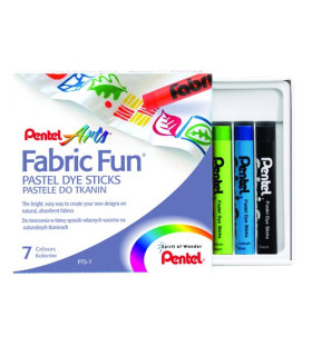 CERAS PENTEL TEXTIL PASTEL CAJA 7