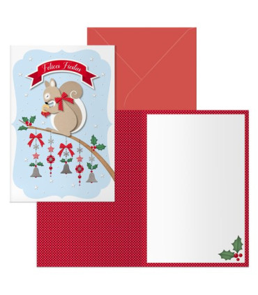 CHRISTMAS DOHE 115x170 ARDILLA