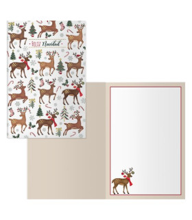 CHRISTMAS DOHE 115x170 CIERVOS