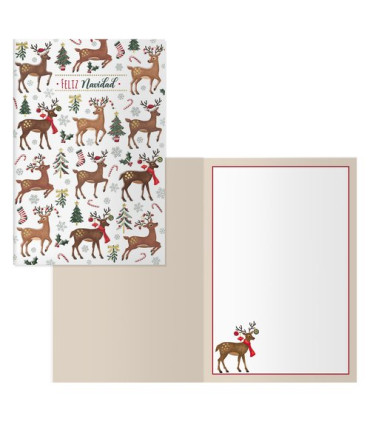 CHRISTMAS DOHE 115x170 CIERVOS